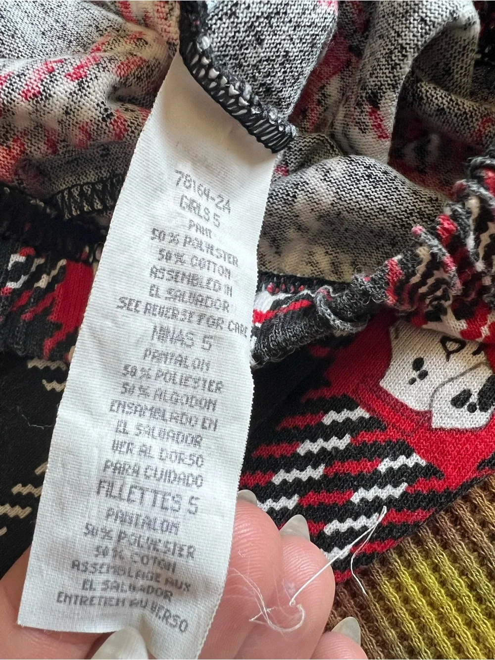 🐾 VTG 90s Disney 101 Dalmatians Plaid Pajama Pants Faded Leggings 5T
